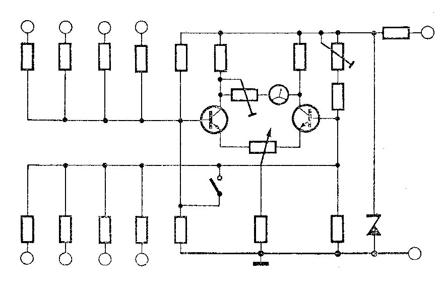 Schaltplan für elektronische Schaltung Transistorvoltmeter
